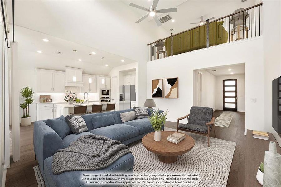 Furnished interior view inside a new home in Creekview Meadows, Pilot Point (Image 15).