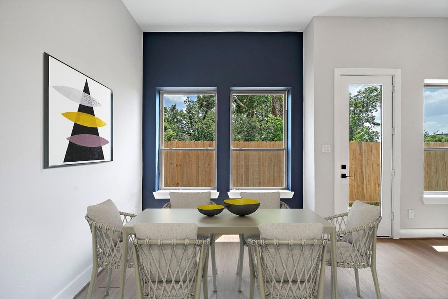 Furnished interior view inside a new home in , Houston (Image 18).