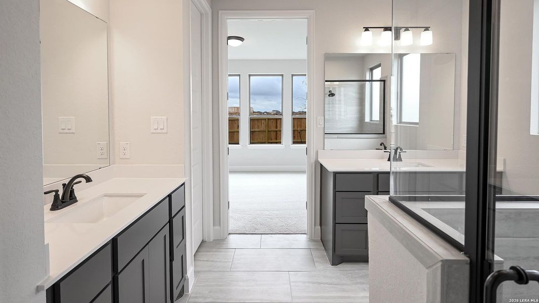 Furnished interior view inside a new home in The Parklands, Schertz (Image 10).