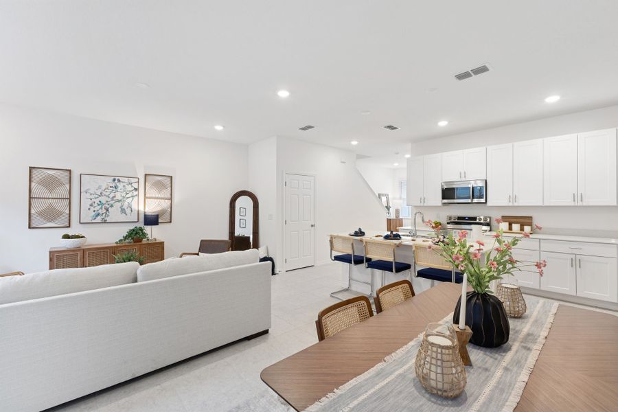 Representative furnished interior of a home built from the Jackson by Park Square Residential in The Residences at Emerson Park, Apopka (Image 12).