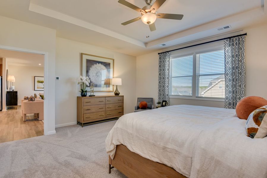 Furnished interior view inside a new home in The Beacon at Old Peachtree Single Family Homes, Lawrenceville (Image 223).