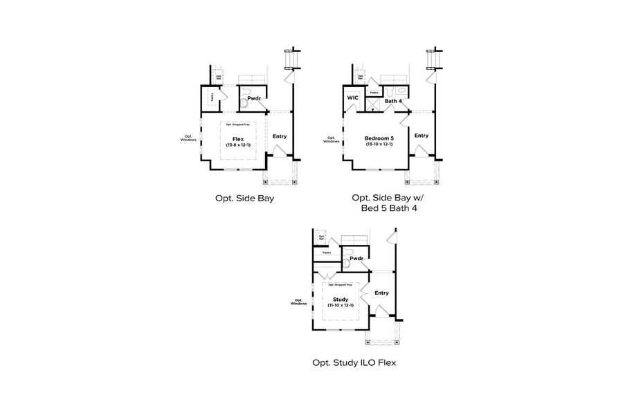 2D floor plan layout for the Lassiter by DRB Homes in Hamilton Lakes, Loganville, GA (Image 8).