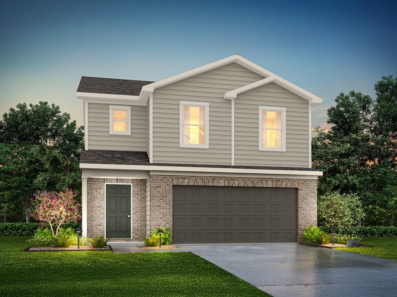 Representative exterior photo of a completed home built from the Sequoia by National HomeCorp in Summit Place, Eden, NC (Image 14).