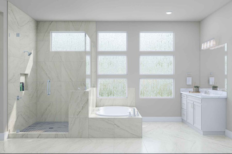 Representative furnished interior of a home built from the Marsala by Tri Pointe Homes in Legacy Grove, Montgomery (Image 12).