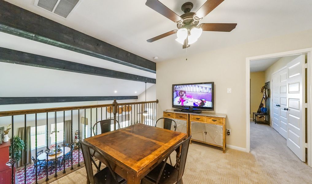 Loft overlooking main floor