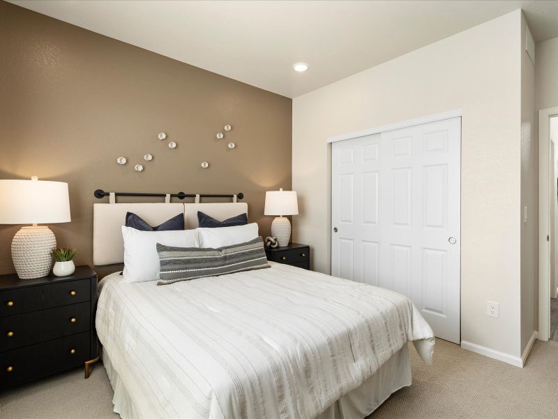 Furnished interior view inside a new home in Poudre Heights: The Alpine Collection, Windsor (Image 12).