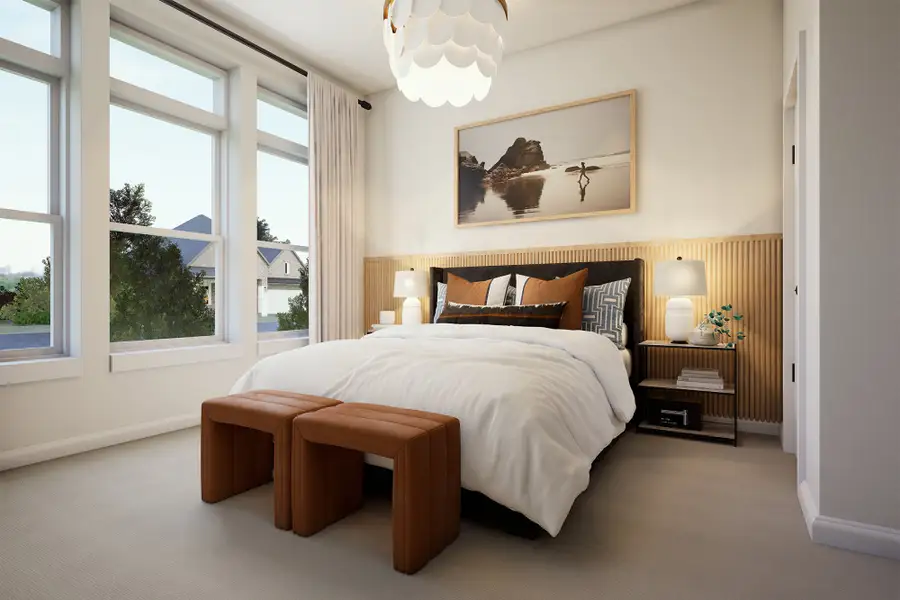 Representative furnished interior of a home built from the The Presidio by David Weekley Homes in The Woodlands Hills 60’, Willis (Image 3).