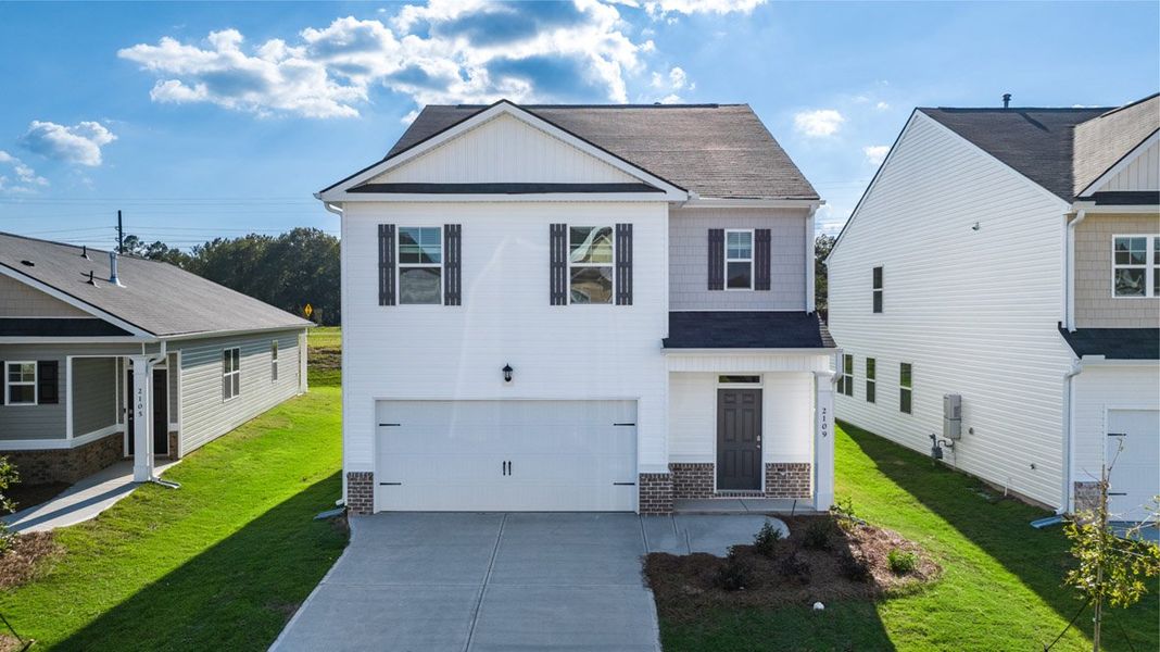 Representative exterior photo of a completed home built from the Robie by D.R. Horton in The Islands, Beech Island, SC (Image 1).