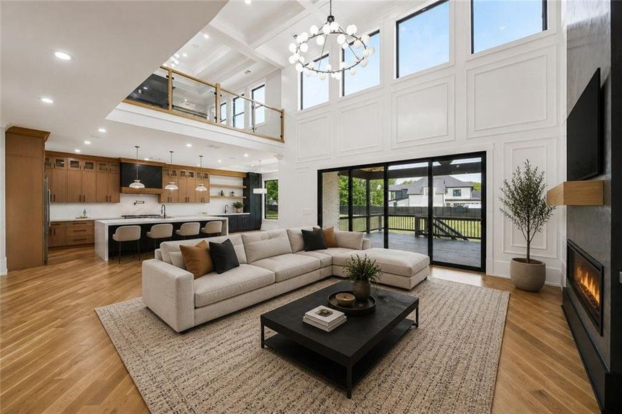 Furnished interior view inside a new home in , Buford (Image 52).