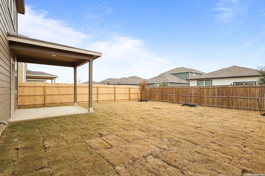 Exterior details and patio area of a home in Millican Grove, San Antonio (Image 3).