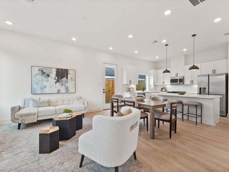 Furnished interior view inside a new home in , Houston (Image 5).