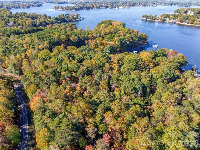 Aerial above the corner of Fern Hill and Bridlewood looking towards the west