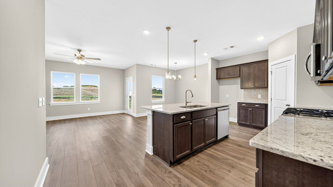 Furnished interior view inside a new home in McClure Farms, Columbia (Image 17).