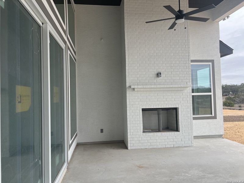 Exterior details and patio area of a home in Caliza Reserve, Boerne (Image 27).
