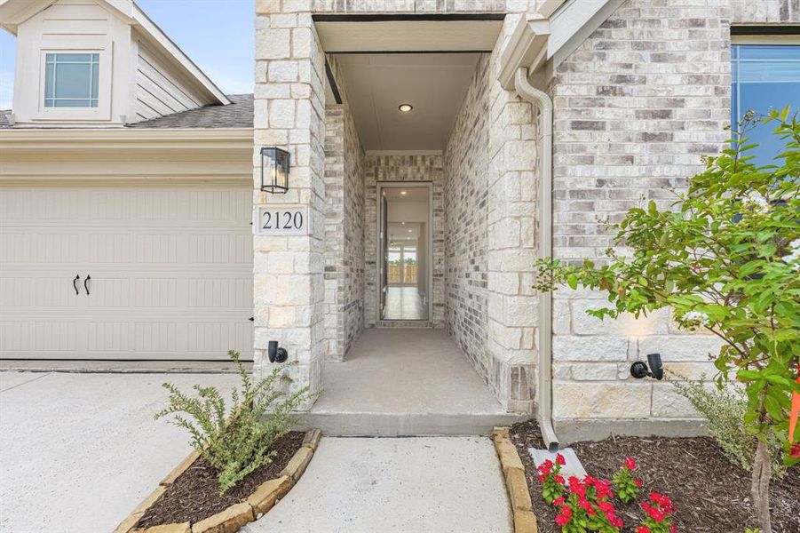 Exterior details and patio area of a home in ArrowBrooke Classic 50, Aubrey (Image 4).