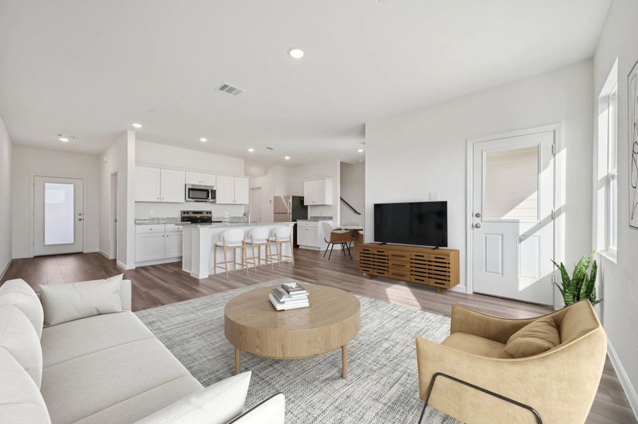 Representative furnished interior of a home built from the Rayne by Starlight Homes in Coyote Meadows, Anna (Image 5).