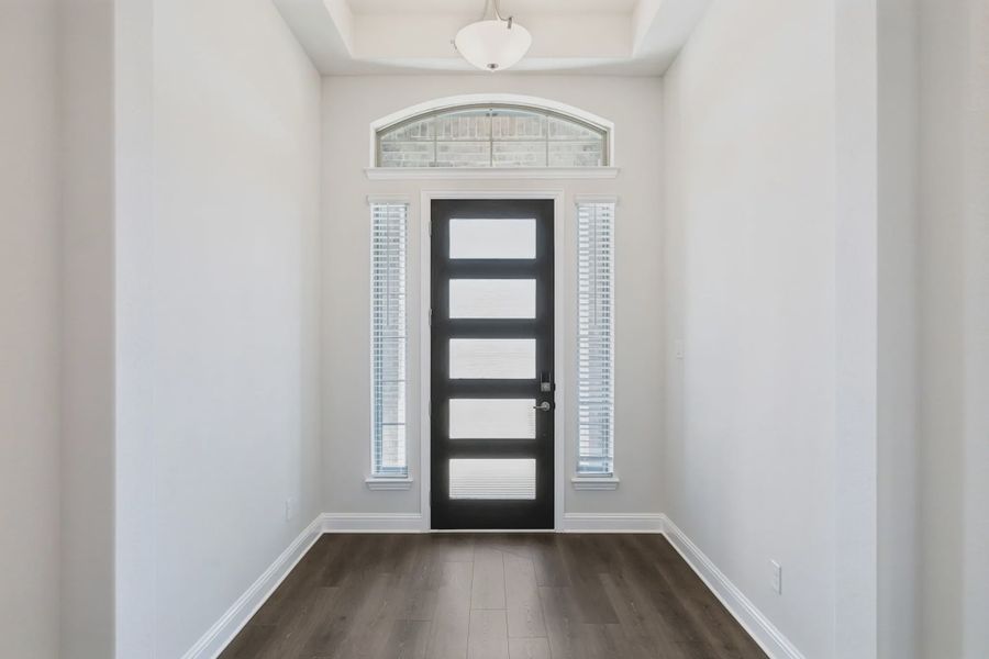 Representative unfurnished interior of a home built from the Lakeway by Chesmar Homes in Summer Crest, Crowley (Image 5).