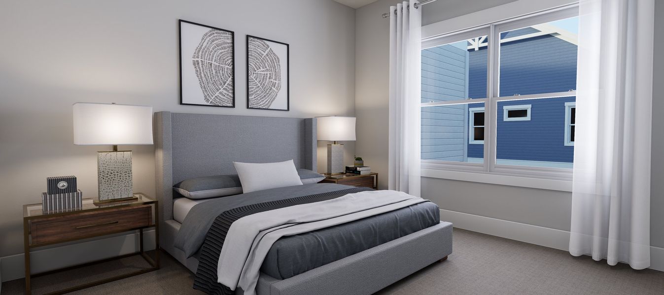 Representative furnished interior of a home built from the Bella by Baker Residential in Atwater Station - Village Collection, Fuquay Varina (Image 18).