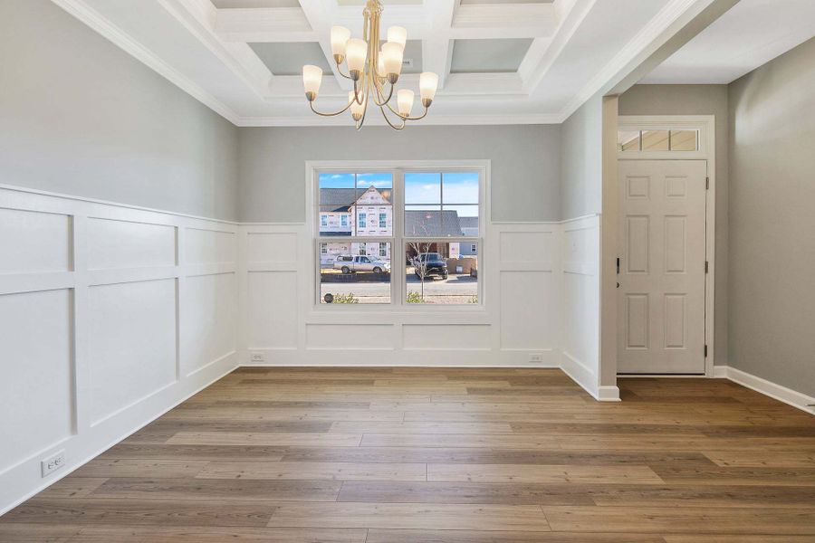 Representative unfurnished interior of a home built from the Rivermist by Caviness & Cates Communities in Maggie Way, Wendell (Image 171).