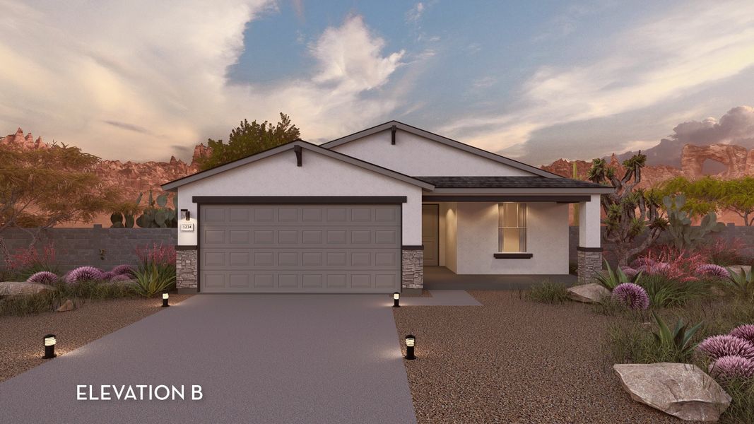Representative exterior photo of a completed home built from the Frio by CastleRock Communities in Perkinsville, Chino Valley, AZ (Image 2).