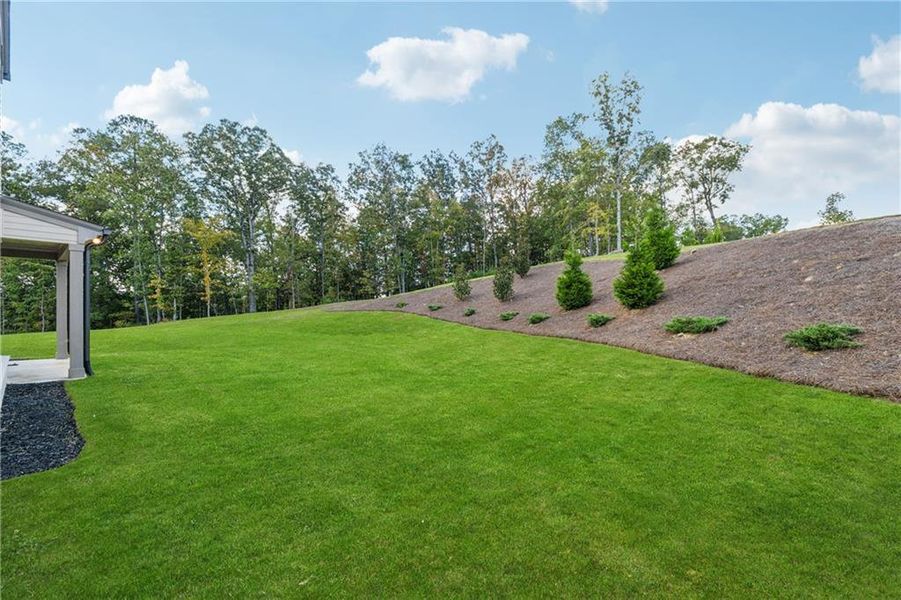 Front exterior of a new home in , Acworth, GA, highlighting curb appeal (Image 29). Front exterior of a new home in , Acworth, GA, highlighting curb appeal (Image 29).