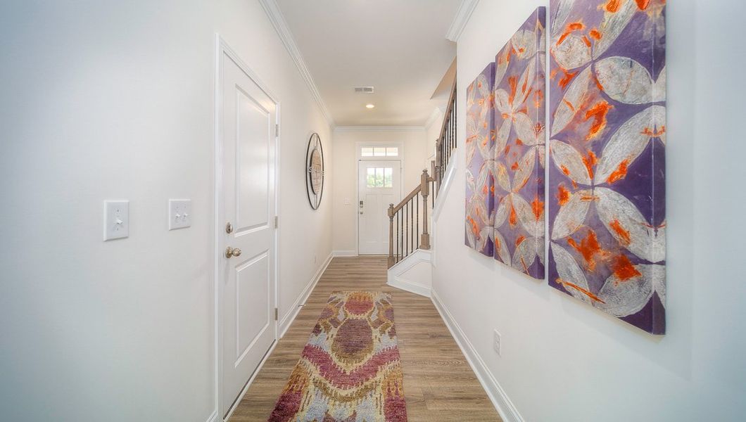 Furnished interior view inside a new home in Townes at Tap Root Farms, Fletcher (Image 4). Furnished interior view inside a new home in Townes at Tap Root Farms, Fletcher (Image 4).