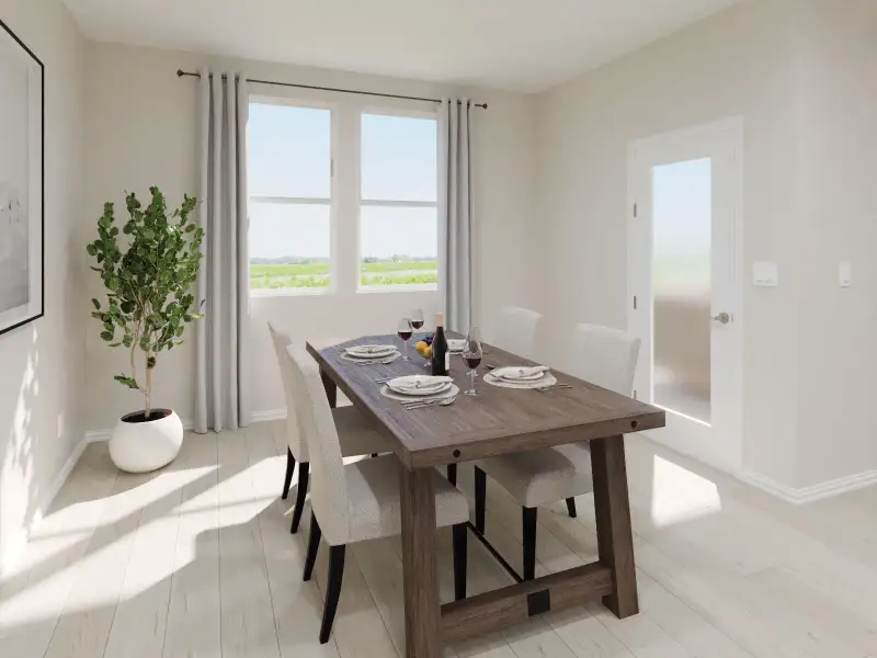 Furnished interior view inside a new home in Lakehaven - Premier Series, Farmersville (Image 4).