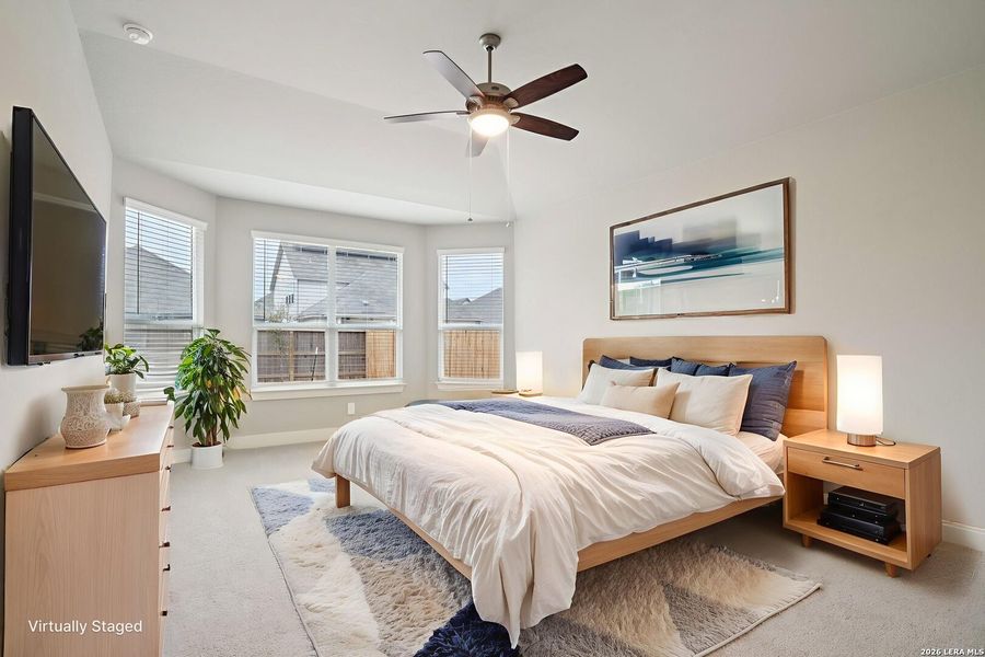 Furnished interior view inside a new home in Estancia Ranch - Classic Series, San Antonio (Image 11).