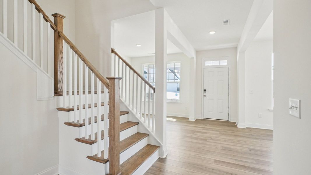 Representative furnished interior of a home built from the Stonehaven by DRB Homes in Blake Pond, Lillington (Image 9).