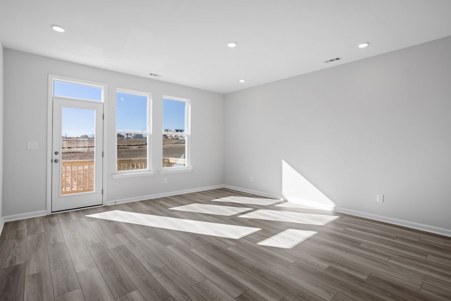 Spacious, unfurnished interior of a new home in Renaissance at White Oak, Garner (Image 18). Spacious, unfurnished interior of a new home in Renaissance at White Oak, Garner (Image 18).