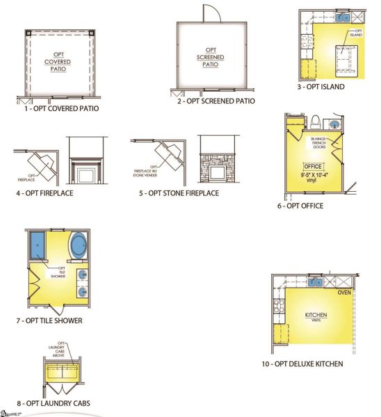 2D floor plan layout of this home in Shiloh Trail, Wellford, SC (Image 4). 2D floor plan layout of this home in Shiloh Trail, Wellford, SC (Image 4).