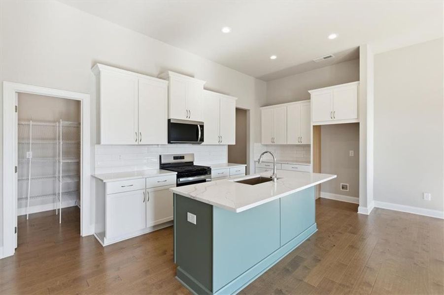Furnished interior view inside a new home in Lakeside at Great Sky, Canton (Image 6).