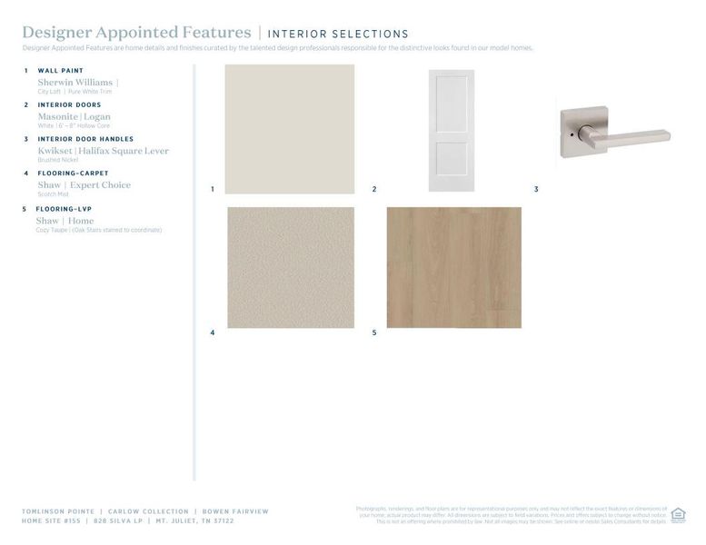 Sample of building materials used in homes in Tomlinson Pointe - Carlow Collection, Mount Juliet (Image 6).