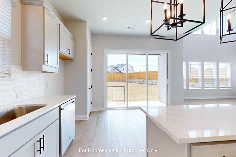 Furnished interior view inside a new home in Cedar Brook, Leander (Image 10). Furnished interior view inside a new home in Cedar Brook, Leander (Image 10).