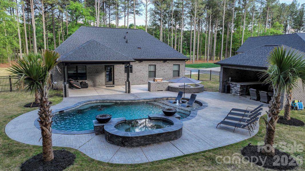 Exterior details and patio area of a home in , Marshville (Image 23).