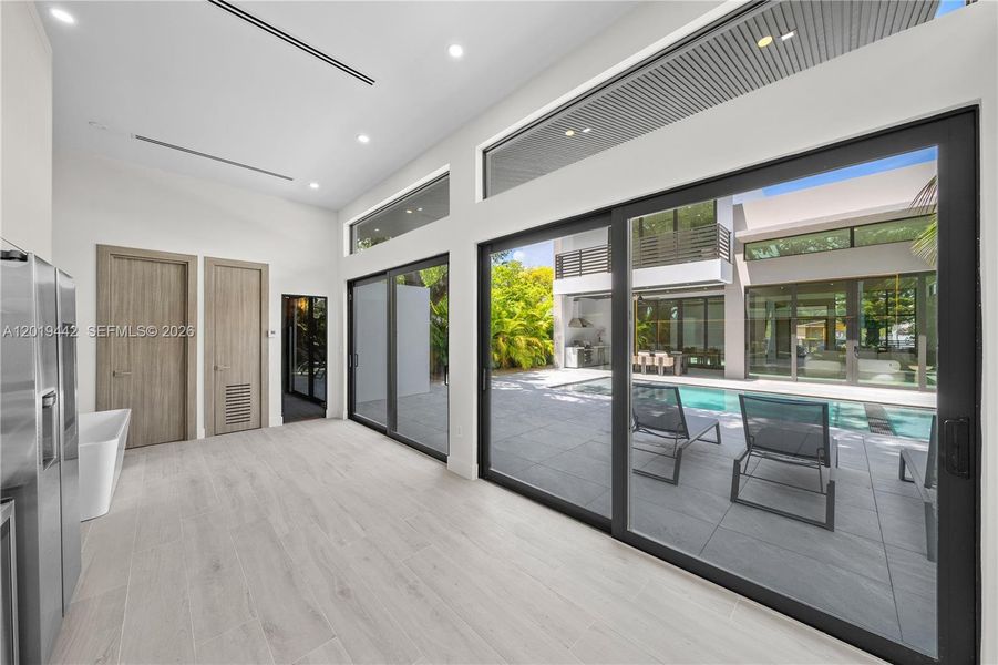 Exterior details and patio area of a home in , Miami (Image 32). Exterior details and patio area of a home in , Miami (Image 32).