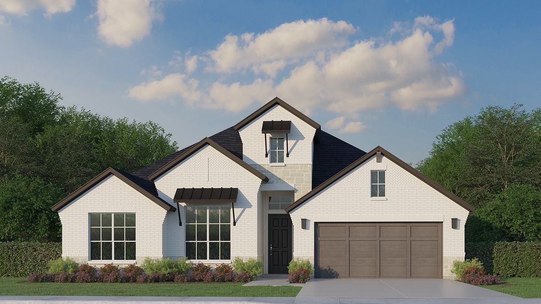 Plan 1685 Elevation D with Stone