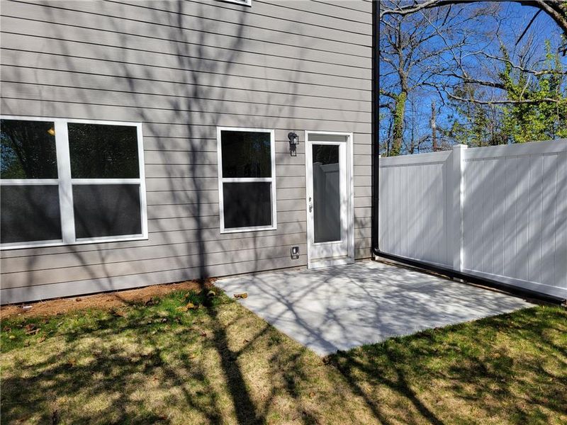 Exterior details and patio area of a home in , Winder (Image 3). Exterior details and patio area of a home in , Winder (Image 3).