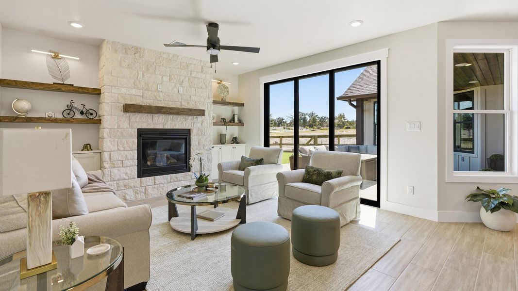Furnished interior view inside a new home in Lakeside at Millican Reserve, College Station (Image 8).