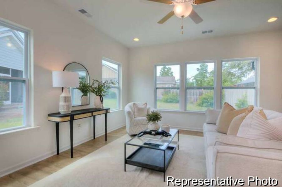 Furnished interior view inside a new home in Reedy Fork Middleton, Greensboro (Image 10).