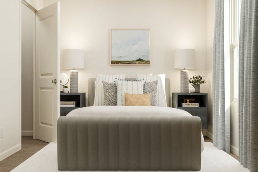 A white couch in a room. A white couch in a room.