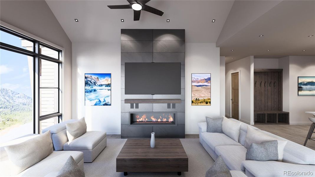 Rendering only. Actual finishes are selected by the buyer and layout varies throughout the residences.