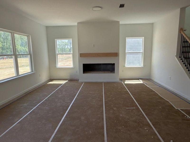 In-progress construction of a new home in The Point, Rolesville, NC (Image 16).