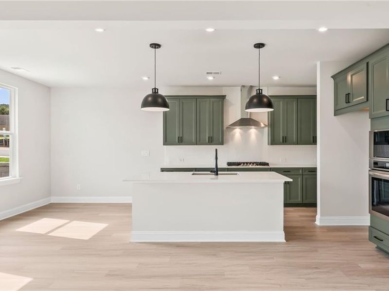 Furnished interior view inside a new home in The Village at Shallowford, Kennesaw (Image 4). Furnished interior view inside a new home in The Village at Shallowford, Kennesaw (Image 4).