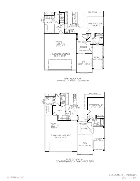 2D floor plan layout for the Verona by Epcon Communities in The Grove at Haven Hill, Lenoir City, TN (Image 18). 2D floor plan layout for the Verona by Epcon Communities in The Grove at Haven Hill, Lenoir City, TN (Image 18).