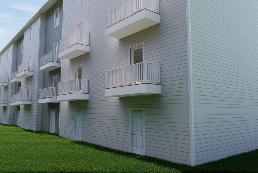 Exterior details and patio area of a home in , North Charleston (Image 3).