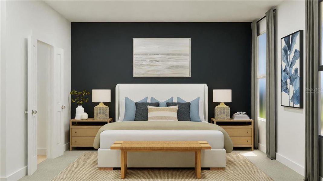 Furnished interior view inside a new home in , Kissimmee (Image 7). Furnished interior view inside a new home in , Kissimmee (Image 7).