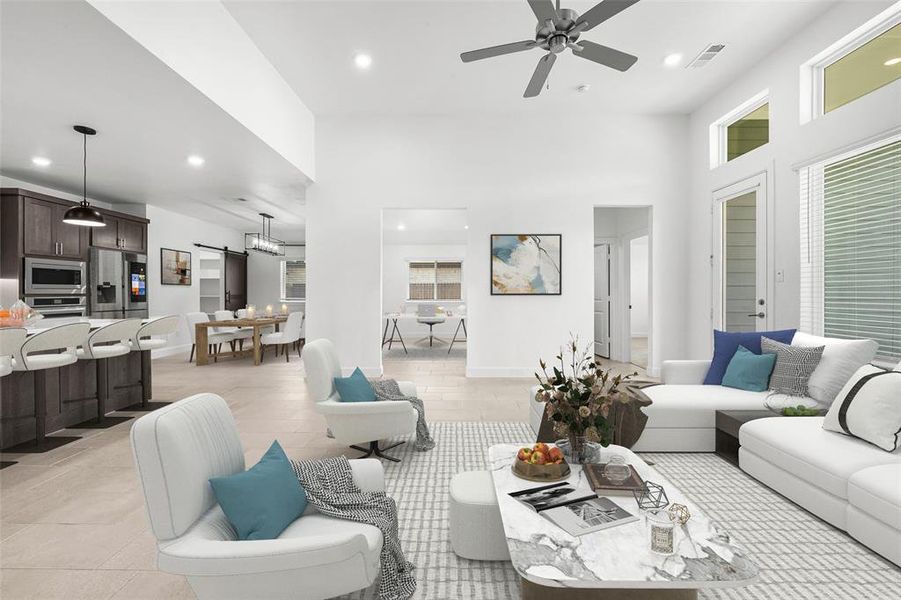 Furnished interior view inside a new home in , Anna (Image 3). Furnished interior view inside a new home in , Anna (Image 3).