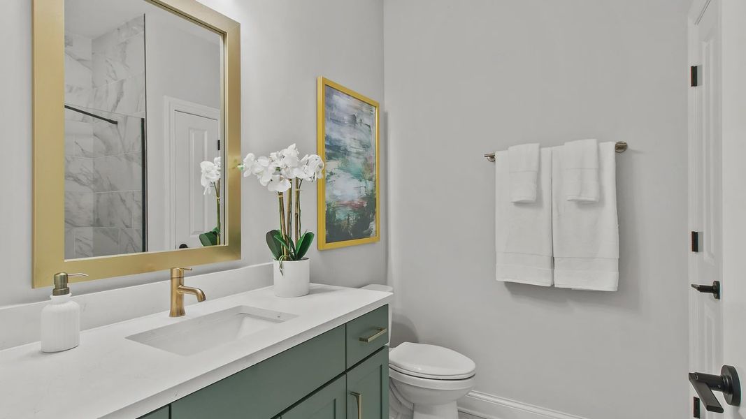 Furnished interior view inside a new home in Lakeside at Millican Reserve, College Station (Image 20). Furnished interior view inside a new home in Lakeside at Millican Reserve, College Station (Image 20).