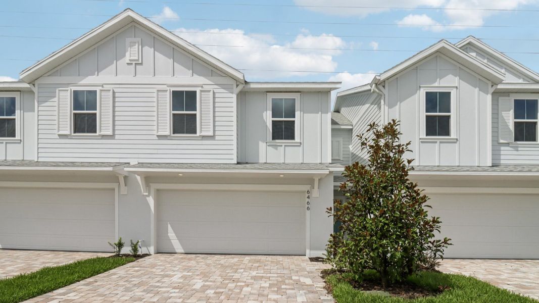 Representative exterior photo of a completed home built from the Carmel - Interior by DRB Homes in Cyrene at Harmony, St. Cloud, FL (Image 2). Representative exterior photo of a completed home built from the Carmel - Interior by DRB Homes in Cyrene at Harmony, St. Cloud, FL (Image 2).